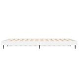 Bed Frame without Mattress White 135x190 cm Double Engineered Wood 832285