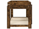 Bunk Bed for Kids Smoked Oak 75 x 190 cm Engineered Wood 3410543