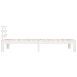 Bed Frame without Mattress White 75x190cm Small Single 814715
