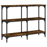Console Table Smoked Oak 100x29x75 cm Engineered Wood 834102