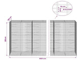 Gabion with 3.5 mm Wire and 5x10 cm Mesh 800x100x200 cm 3462970