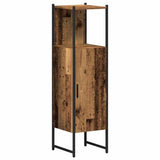 Bathroom Furniture Set with Shelf 4 pcs Brown Engineered wood 3332597