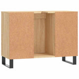 Bathroom Cabinet Sonoma Oak 80x33x60 cm Engineered Wood 831639