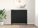 Sideboard Black Oak 69.5 x 34 x 90 cm Engineered Wood 882283