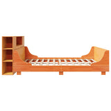 Bed Frame without Mattress Wax Brown 180x200 cm Super King Solid Wood Pine 3323760