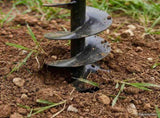 Ground Drill with Handle 80 mm with Extension Tube 9 m Steel 270540