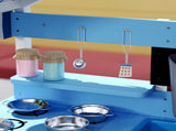 Kids Mud Kitchen Outdoor with Stoves, Sink, Faucet, Storage Shelves, Cookware Accessories for Boys T3398P551666