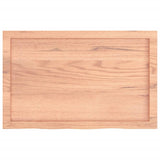 Bathroom Countertop Light Brown 80x50x cm Treated Solid Wood 3156120