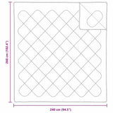 Quilts & Duvets White 240 x 260 cm Polyester 42007792