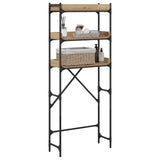 Washing Machine Shelf with Shelf Artisan Oak 67 x 25 x 163 cm 883551