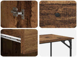 Computer Desk Old Wood 131 x 48 x 75 cm Engineered Wood 882832