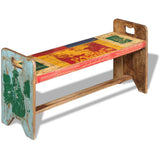Cola Bench Solid Reclaimed Wood 100x30x50 cm 243457