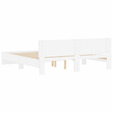 Bed Frame 2 pcs White 193 x 203 cm Engineered Wood 3402865