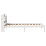 Bed Frame without Mattress White 90x200 cm Solid Wood Pine 3306536