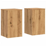 ZNTS Plant Stands 2 pcs Artisan Oak 30x30x50 cm Engineered wood 852923