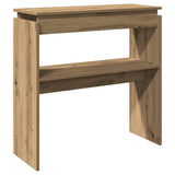 Console Table Artisan Oak 80x30x80 cm Engineered Wood 856625