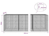 Gabion with 3.5 mm Wire and 5x5 cm Mesh 900x50x150 cm 3462372
