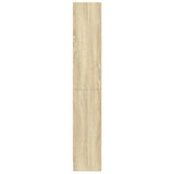 Bookcase Sonoma Oak 60x24x143 cm Engineered Wood 857814