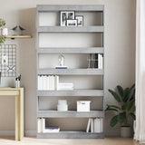 Book Cabinet Concrete Grey 100 x 30 x 198 cm Engineered Wood 3333927