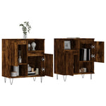 Sideboards 2 pcs Smoked Oak Engineered Wood 3190130