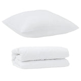 Duvet Set with Pillow 2 pcs White Microfibre 3376872