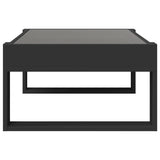 ZNTS Coffee Table with Infinity LED Black 90x53x30 cm 847638