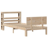 Bed Frame with Headboard without Mattress 90x190 cm Single 3306072