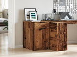 Desk Cabinet Old Wood 33x50x75 cm Engineered Wood 856997