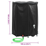 Water Tank with Tap Foldable 750 L PVC 155992