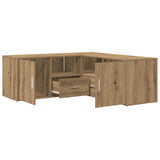 Corner Cabinet Artisian Oak 200x40x45 cm Engineered Wood 3307836