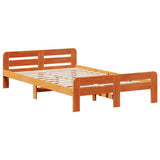 Bed frame without Mattress Wax Brown 120x200 cm Solid Wood Pine 3309043