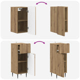 3 Piece Bathroom Cabinet Set ZWOLLE Artisan Oak Engineered Wood 3417764