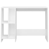 Notebook Desk White 102.5x35x75 cm Engineered Wood 808341