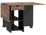 Folding Dining Table, Drop Leaf Table for Small Spaces, Foldable Table with Drawer and Storage T3398P330451