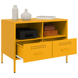 TV Cabinet Mustard Yellow 68x39x50.5 cm Steel 843048