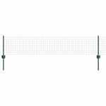 Fence with Posts Green 0.4 x 25 m Steel 3336004