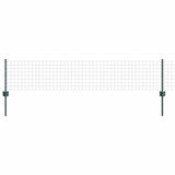 Fence with Posts Green 0.4 x 25 m Steel 3336004