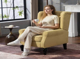 Wingback Accent Chair, Retro Upholstered Button Tufted Occasional Chair for Living Room and Bedroom, T3398P423091