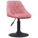 Bar Stool Geometric Pink 46 x 44 x cm Faux leather 335321
