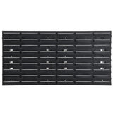 26 Piece Workshop Shelf Set Red and Black 77x39cm Polypropylene 152204