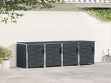 Wheelie Bin Storage Anthracite 276 x 77.5 x 112.5 cm 3422242