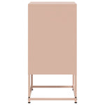 ZNTS Bedside Cabinets 2 pcs Pink 36x39x78 cm Steel 846569