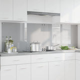 Kitchen Backsplash 2 pcs Light Grey 100 x 60 cm Tempered Glass 3415457