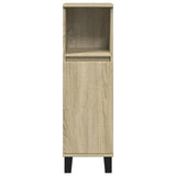 ZNTS Bathroom Cabinet Sonoma Oak 30x30x100 cm Engineered Wood 849672