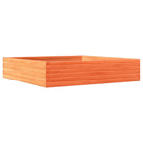 Garden Planter Wax Brown 110x110x23 cm Solid Wood Pine 847215