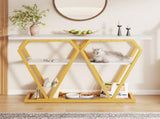 Console table - 120 x 29.5 x 80 cm - Dining & kitchen table, balcony table - Wooden table N639P383124W