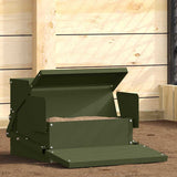 Chicken Treadle Feeder Olive Green 50 x 40 x 29 cm 874700