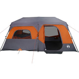 Family Tent 9-Person Grey and Orange Quick Release Waterproof 94300