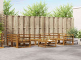 Outdoor Sofa Set 8 pcs Natural Solid Acacia Wood 3366157