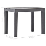 Garden Bench Set of 2 Mocca Plastic Small Light Weight 48782